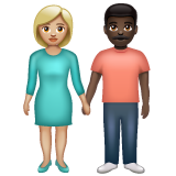 Woman and Man Holding Hands: Medium-Light Skin Tone, Dark Skin Tone, the previous design