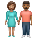 Woman and Man Holding Hands: Medium Skin Tone, Medium-Dark Skin Tone, the previous design