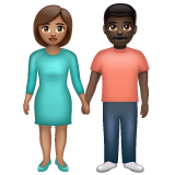 Woman and Man Holding Hands: Medium Skin Tone, Dark Skin Tone, the previous design