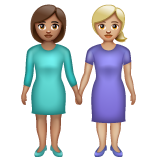 Women Holding Hands: Medium Skin Tone, Medium-Light Skin Tone, the previous design
