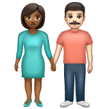 Woman and Man Holding Hands: Medium-Dark Skin Tone, Light Skin Tone, the previous design