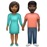 Woman and Man Holding Hands: Medium-Dark Skin Tone, Dark Skin Tone, the previous design