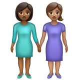 Women Holding Hands: Medium-Dark Skin Tone, Medium Skin Tone, the previous design