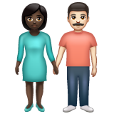 Woman and Man Holding Hands: Dark Skin Tone, Light Skin Tone, the previous design