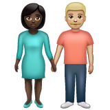 Woman and Man Holding Hands: Dark Skin Tone, Medium-Light Skin Tone, the previous design