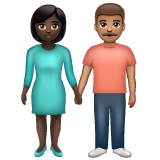 Woman and Man Holding Hands: Dark Skin Tone, Medium Skin Tone, the previous design