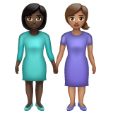 Women Holding Hands: Dark Skin Tone, Medium Skin Tone, the previous design