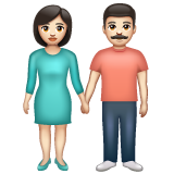 Woman and Man Holding Hands: Light Skin Tone, the previous design