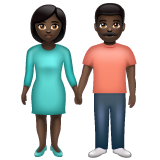 Woman and Man Holding Hands: Dark Skin Tone, the previous design