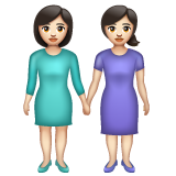 Women Holding Hands: Light Skin Tone, the previous design