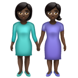 Women Holding Hands: Dark Skin Tone, the previous design