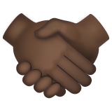 Handshake: Dark Skin Tone, the previous design