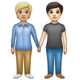 People Holding Hands: Medium-Light Skin Tone, Light Skin Tone, the previous design