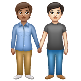 People Holding Hands: Medium Skin Tone, Light Skin Tone, the previous design