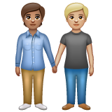 People Holding Hands: Medium Skin Tone, Medium-Light Skin Tone, the previous design