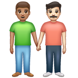 Men Holding Hands: Medium Skin Tone, Light Skin Tone, the design in this release