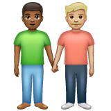 Men Holding Hands: Medium-Dark Skin Tone, Medium-Light Skin Tone, the design in this release