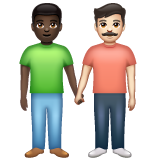 Men Holding Hands: Dark Skin Tone, Light Skin Tone, the design in this release