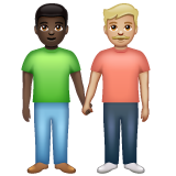 Men Holding Hands: Dark Skin Tone, Medium-Light Skin Tone, the design in this release