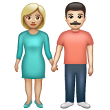 Woman and Man Holding Hands: Medium-Light Skin Tone, Light Skin Tone, the design in this release