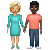 Woman and Man Holding Hands: Medium-Light Skin Tone, Dark Skin Tone, the design in this release