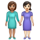 Women Holding Hands: Medium Skin Tone, Light Skin Tone, the design in this release