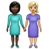 Women Holding Hands: Dark Skin Tone, Medium-Light Skin Tone, the design in this release
