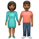 Woman and Man Holding Hands: Medium-Dark Skin Tone, the design in this release