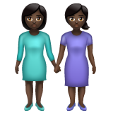 Women Holding Hands: Dark Skin Tone, the design in this release