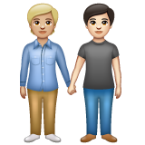 People Holding Hands: Medium-Light Skin Tone, Light Skin Tone, the design in this release