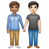 People Holding Hands: Medium Skin Tone, Light Skin Tone, the design in this release