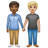 People Holding Hands: Medium-Dark Skin Tone, Medium-Light Skin Tone, the design in this release
