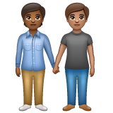 People Holding Hands: Medium-Dark Skin Tone, Medium Skin Tone, the design in this release