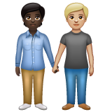 People Holding Hands: Dark Skin Tone, Medium-Light Skin Tone, the design in this release