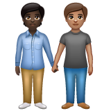 People Holding Hands: Dark Skin Tone, Medium Skin Tone, the design in this release