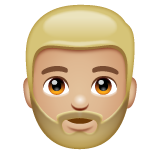 Person: Medium-Light Skin Tone, Beard, the design in this release