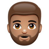 Person: Medium Skin Tone, Beard, the design in this release