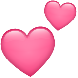 Two Hearts as drawn by WhatsApp in 2.23.2.72