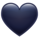Black Heart as drawn by WhatsApp in 2.23.2.72