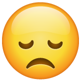 Disappointed Face as drawn by WhatsApp in 2.23.2.72