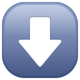 Down Arrow as drawn by WhatsApp in 2.23.2.72