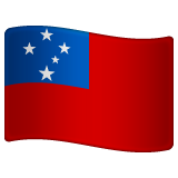 Flag: Samoa as drawn by WhatsApp in 2.24.2.76