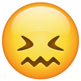 Confounded Face as drawn by WhatsApp in 2.24.2.76