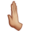 Leftwards Pushing Hand: Medium-Light Skin Tone, the design in this release