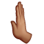 Leftwards Pushing Hand: Medium Skin Tone, the design in this release