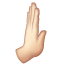 Rightwards Pushing Hand: Light Skin Tone, the design in this release