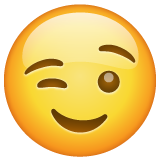 Winking Face as drawn by WhatsApp in 2.25.9.78