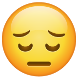 Pensive Face as drawn by WhatsApp in 2.25.9.78
