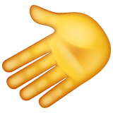 Leftwards Hand as drawn by WhatsApp in 2.26.22.71