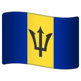 flag: Barbados as rendered by WhatsApp